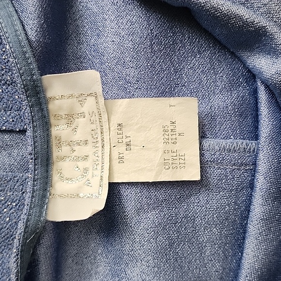 City Triangles Periwinkle Blue Glitter Prom Dress, Snug on Body, Size Medium - Picture 8 of 8